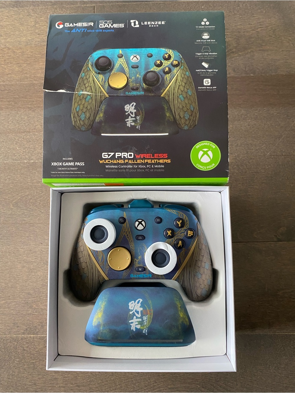 G7 Pro Wireless Xbox Controller - Teal & Gold Wuchang Fallen Feathers